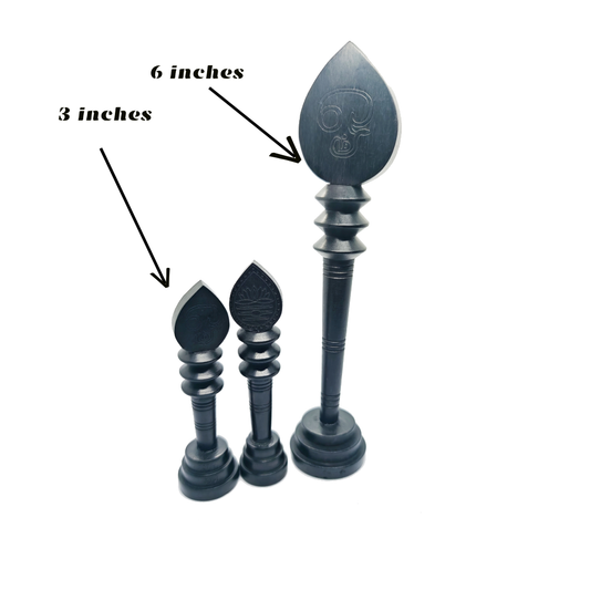 Buy Original Karungali Vel with Stand 3 & 6 Inches Ebonywood Vel