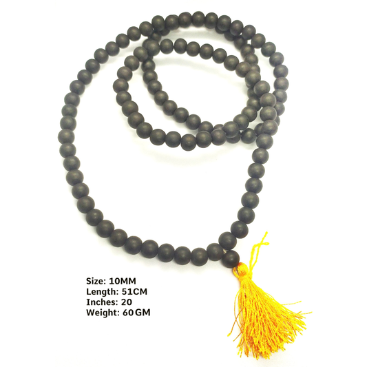 Karungali Malai (Ebony wood Mala) 108 Beads 6MM, 8MM,10MM With Lab Certificate