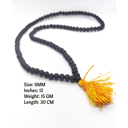 Karungali Malai (Ebony wood Mala) 108 Beads 6MM, 8MM,10MM With Lab Certificate